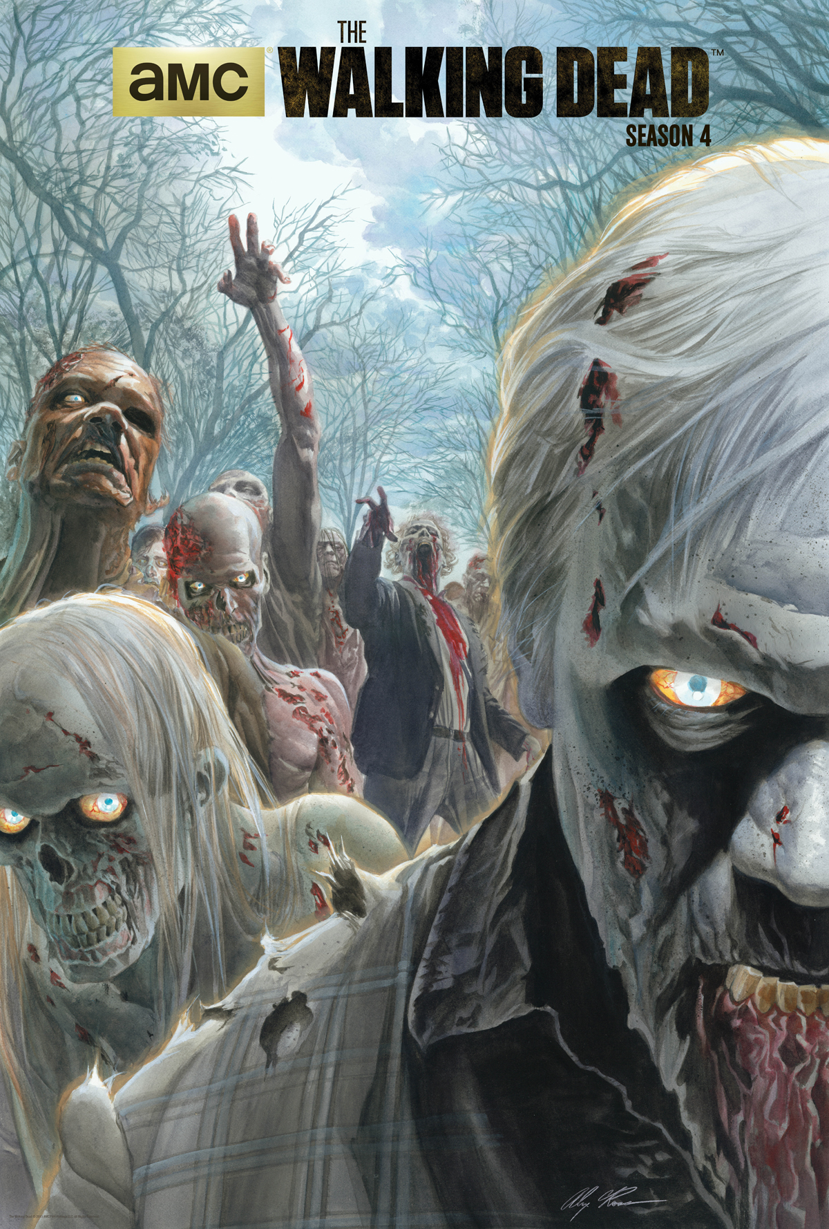 The Walking Dead Season 4 Poster by Famed Artist Alex Ross