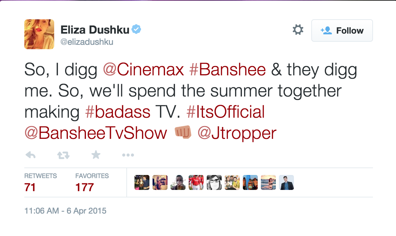 Eliza Dushku Joins ‘Banshee’ Season 4 Cast