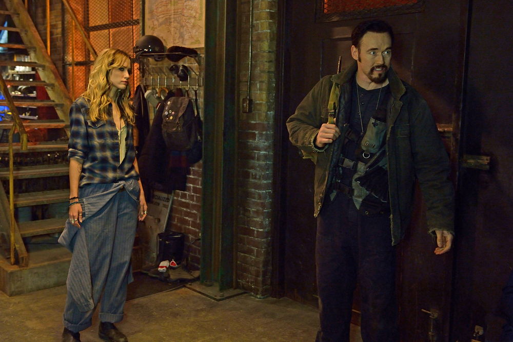 THE STRAIN -- "BK, NY" -- Episode 201 (Airs July 12, 10:00 pm e/p) Pictured: (l-r) Ruta Gedmintas as Dutch Velders, Kevin Durand as Vasily Fet. CR: Michael Gibson/FX