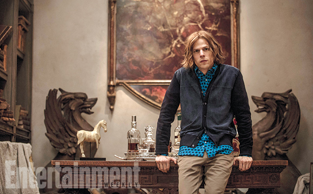 Lex Luthor has a lot more hair than we're used to seeing, but don't worry — those locks will be shaved during the movie. 