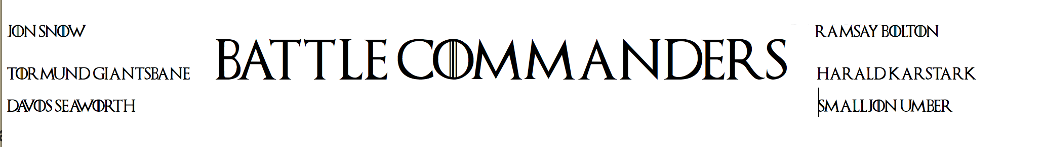 Game of Thrones Tale of the Tape: The Battle of The Bastards